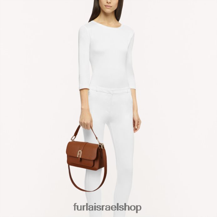 אביזרים נשים Furla PBT0ZR118 ידית עליונה מגורען סופיה s קוניאק ח