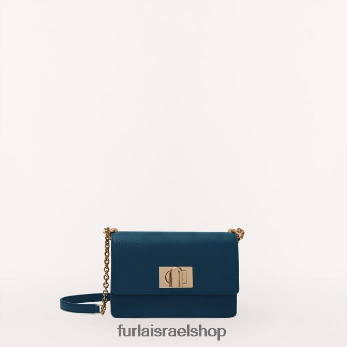 אביזרים נשים Furla PBT0ZR171 קרוס גוף משנת 1927 עורבני כחול
