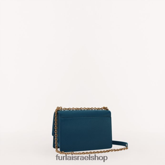 אביזרים נשים Furla PBT0ZR171 קרוס גוף משנת 1927 עורבני כחול