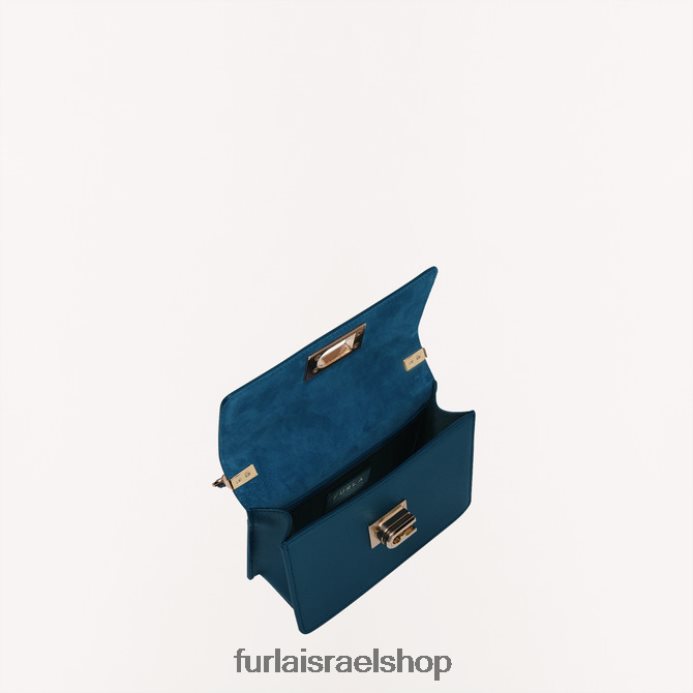 אביזרים נשים Furla PBT0ZR171 קרוס גוף משנת 1927 עורבני כחול