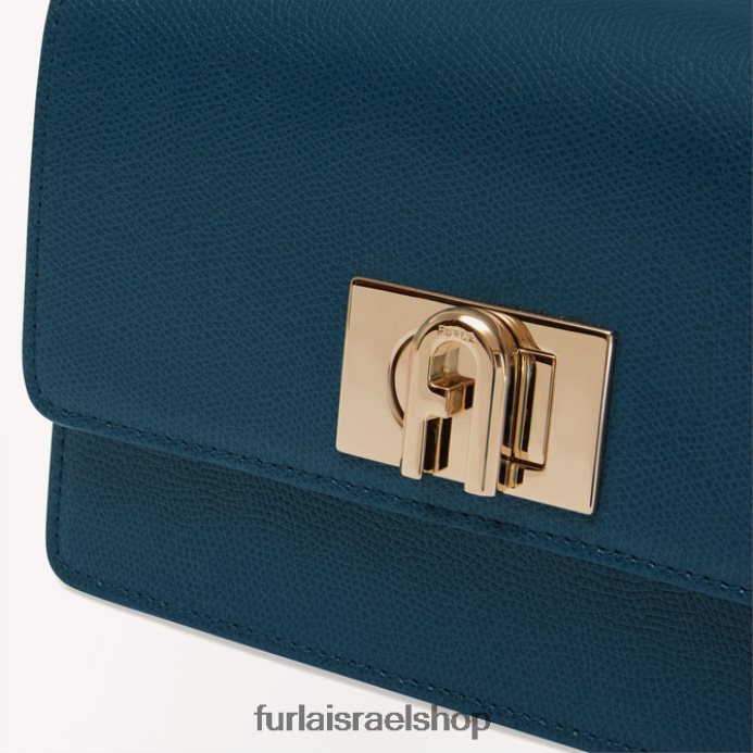 אביזרים נשים Furla PBT0ZR171 קרוס גוף משנת 1927 עורבני כחול