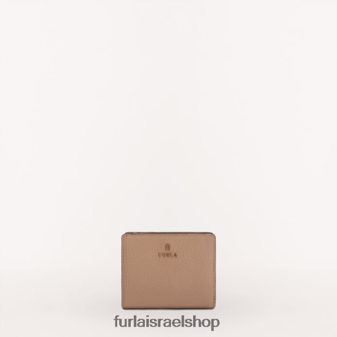 אביזרים נשים Furla PBT0ZR176 ארנק קאמליה קומפקטי s greige