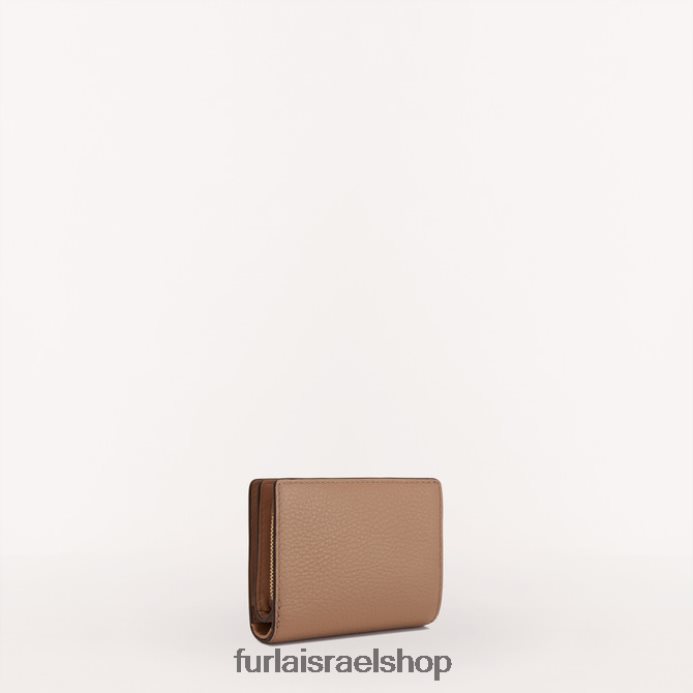 אביזרים נשים Furla PBT0ZR176 ארנק קאמליה קומפקטי s greige