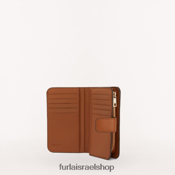 אביזרים נשים Furla PBT0ZR184 ארנק קאמליה קומפקטי m קוניאק ח