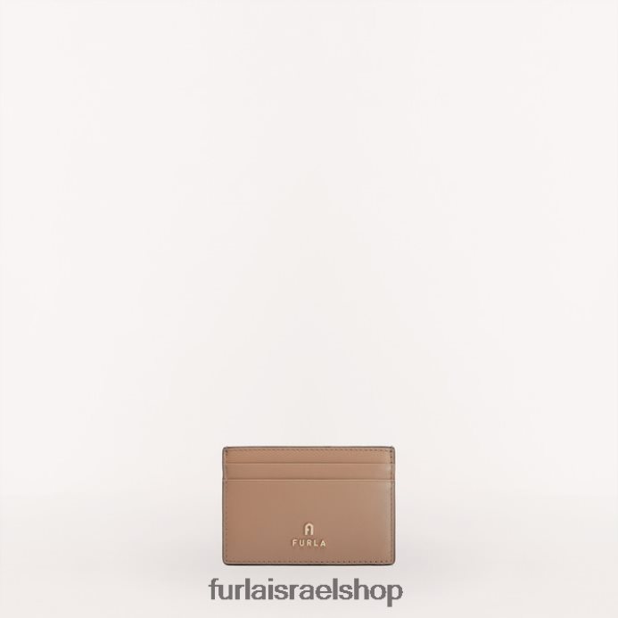 אביזרים נשים Furla PBT0ZR205 נרתיק לכרטיס קאמליה s greige