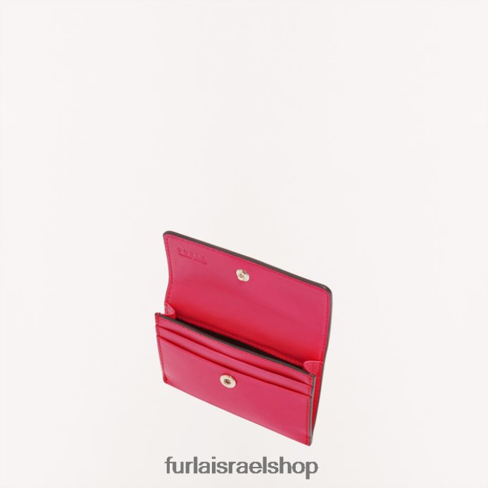 אביזרים נשים Furla PBT0ZR215 נרתיק לכרטיס קאמליה מ פופ ורוד