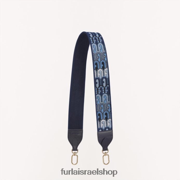 אביזרים נשים Furla PBT0ZR236 רצועת כתף פיונה ג'ינס כחול טוני