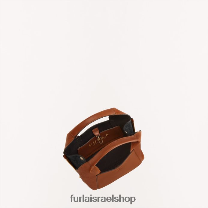 אביזרים נשים Furla PBT0ZR57 גילילד לטוטו מיני קוניאק h/nero