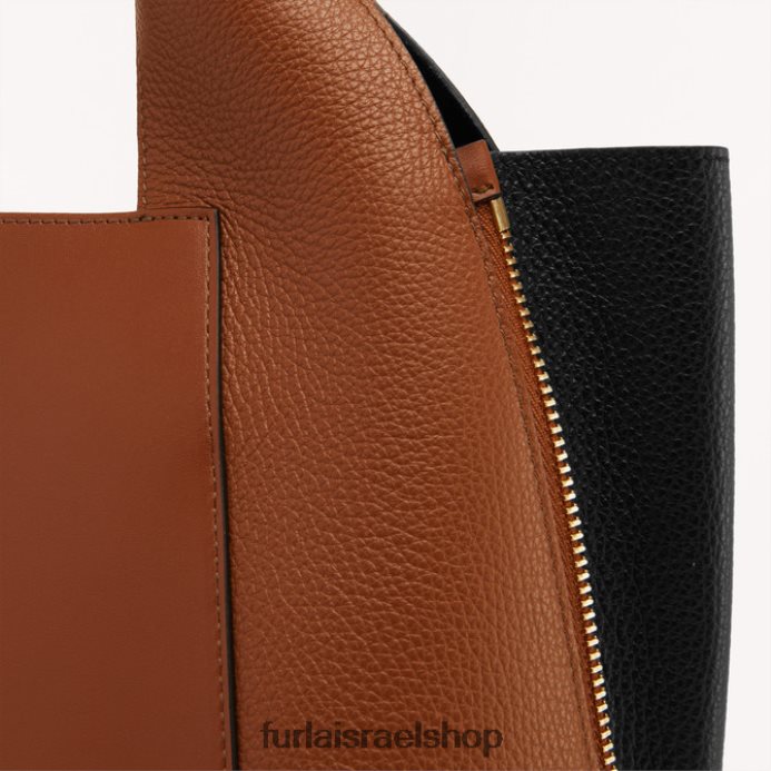 אביזרים נשים Furla PBT0ZR61 gilda tote l קוניאק h/nero
