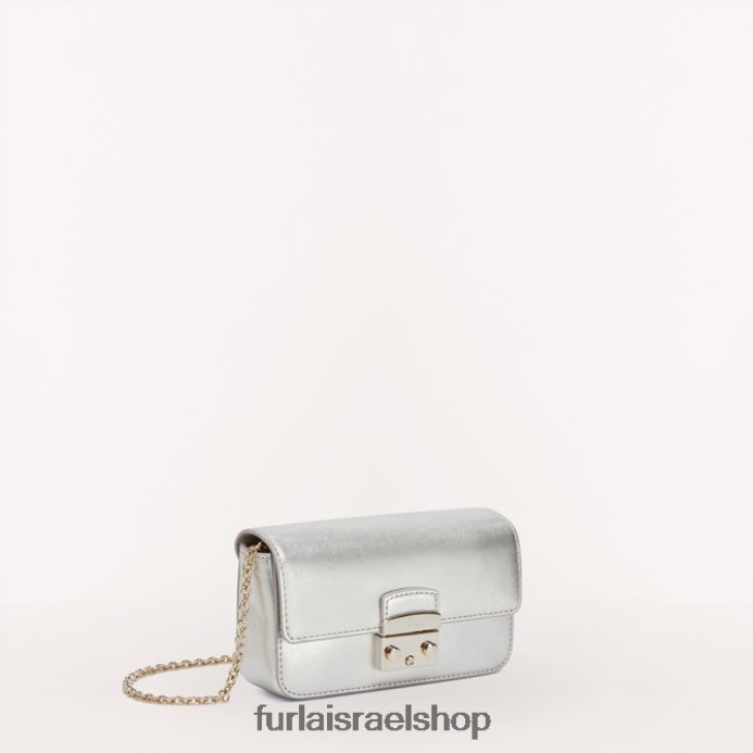 אביזרים נשים Furla PBT0ZR72 מטרופולין מיני תיק מ צבע כסף