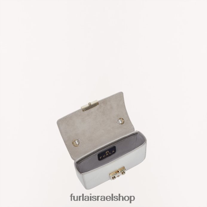 אביזרים נשים Furla PBT0ZR72 מטרופולין מיני תיק מ צבע כסף