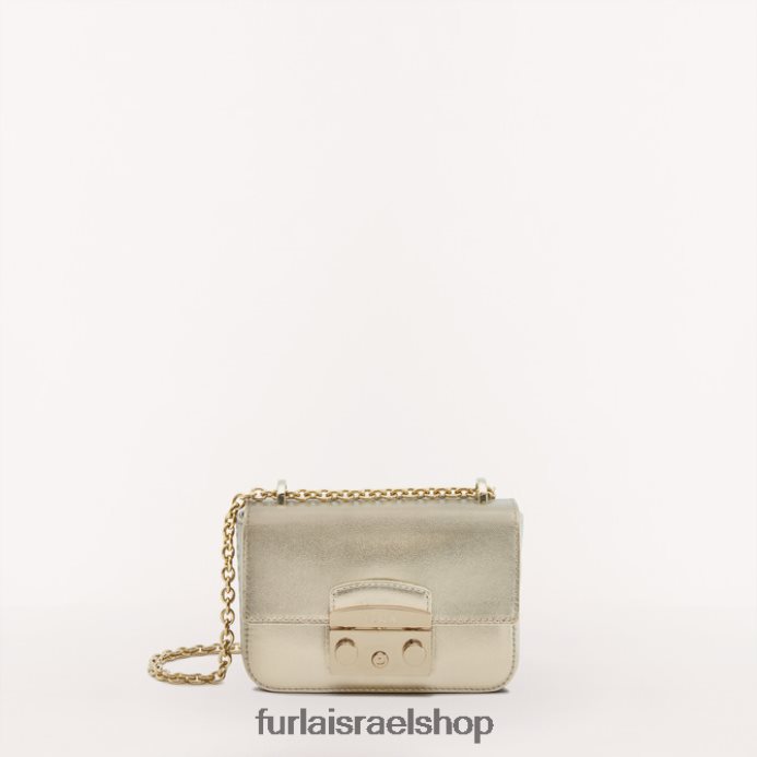 אביזרים נשים Furla PBT0ZR76 מטרופולין crossbody mini צבע זהב ברונזה