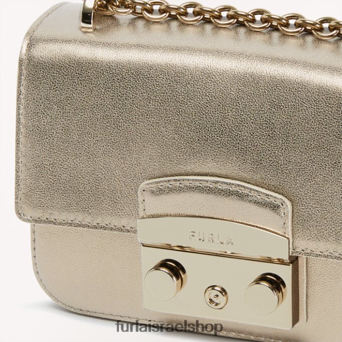 אביזרים נשים Furla PBT0ZR76 מטרופולין crossbody mini צבע זהב ברונזה