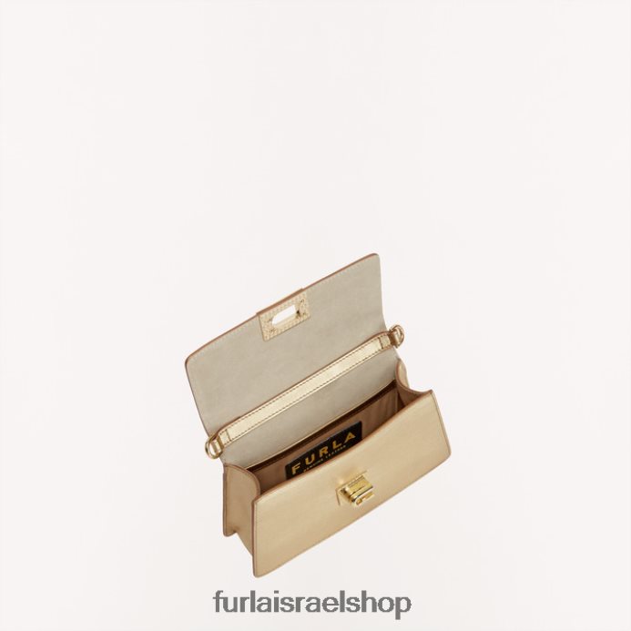 אביזרים נשים Furla PBT0ZR80 מיני תיק כתף של זואי צבע זהב